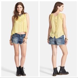 Free people shellshock tank top size small